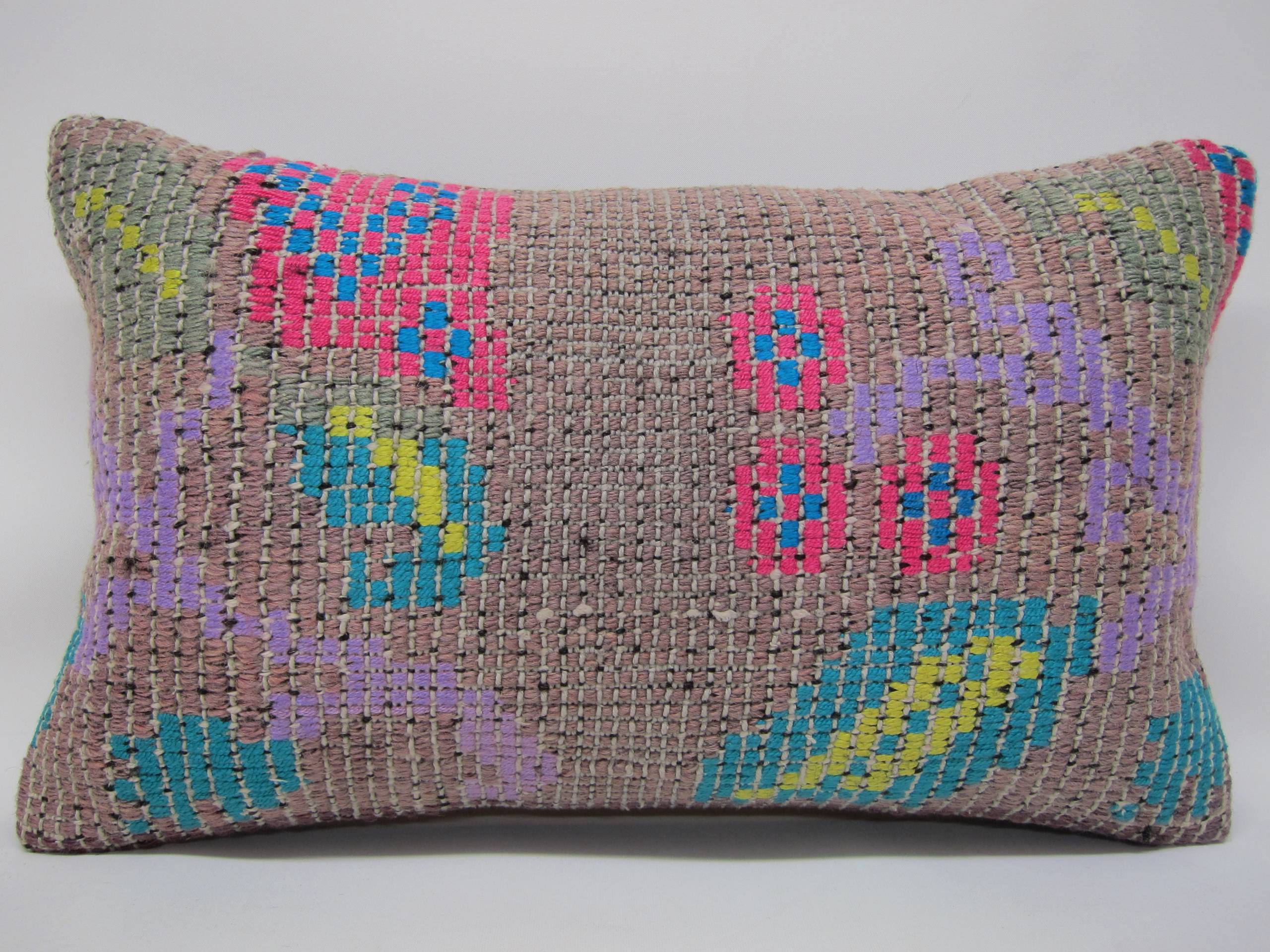 12x20 Turkish Kilim Pillow Cover