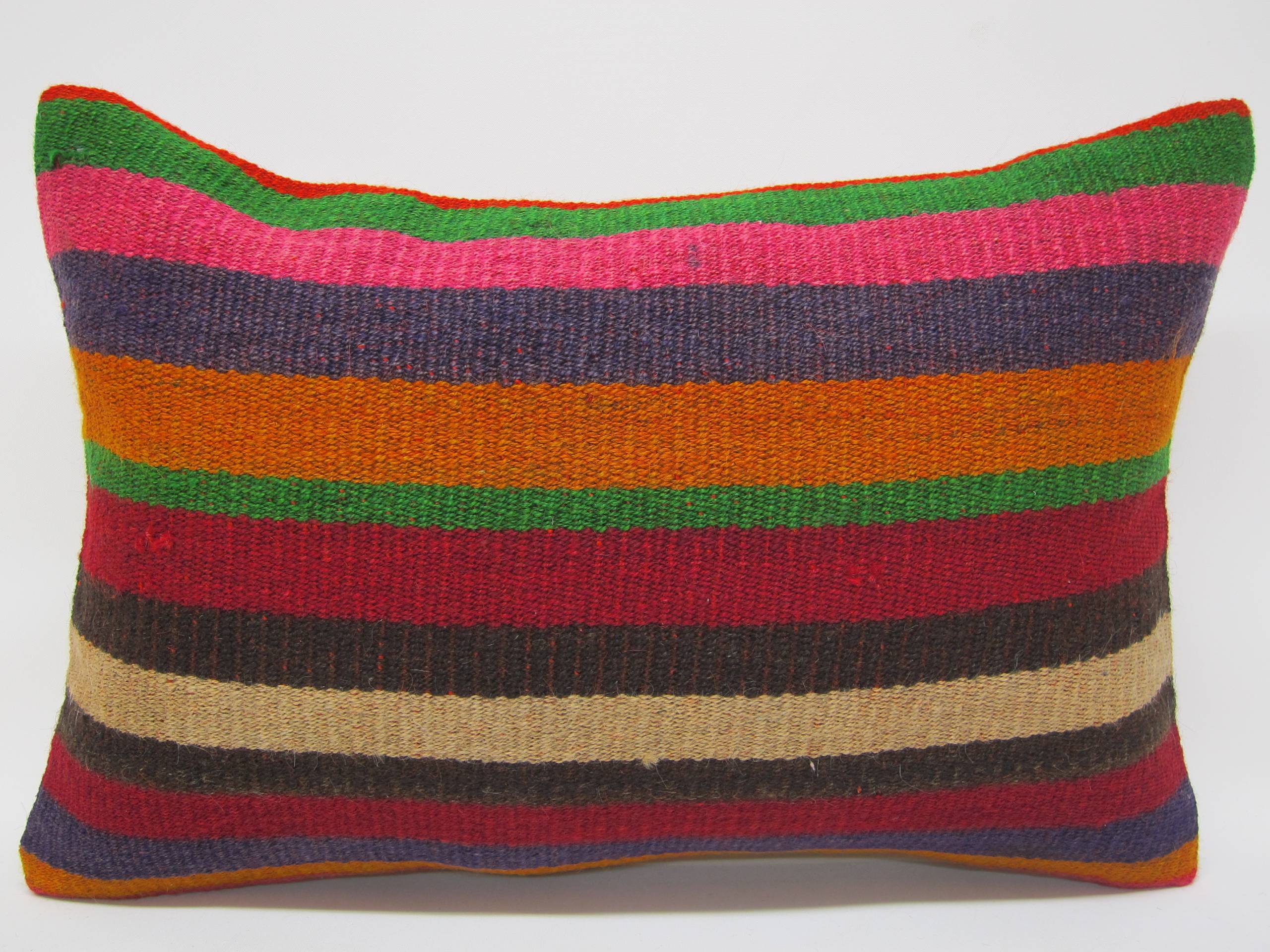 12x20 Turkish Kilim Pillow Cover